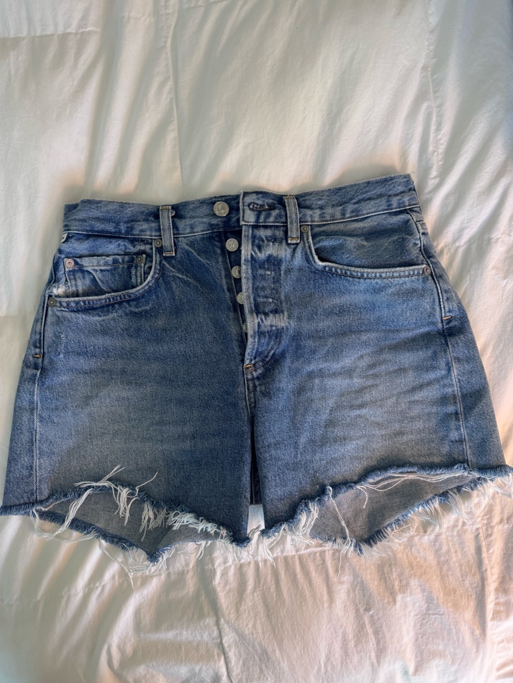 Citizens Of Humanity Light Blue Denim Jean Shorts - Picture 2 of 7